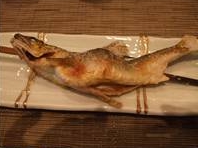 知多半島　グルメ　富木島寿司　あゆの塩焼